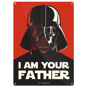 Dekorativní cedule Star Wars™ I Am Your Father, 15 x 21 cm