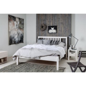 Dřevěná postel Salga II. 200x160 Bílá