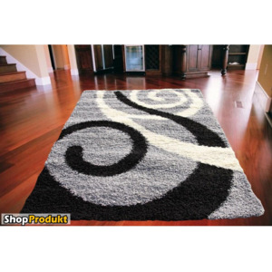 Kusový koberec Shaggy Artisto vlas 50 mm šedý, Velikosti 120x170cm