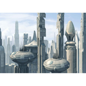Fototapeta, Tapeta Star Wars planeta Coruscant, (368 x 254 cm)