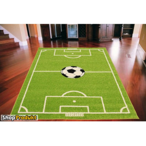 Dětský koberec Fotbalové hřiště zelený, Velikosti 160x220cm