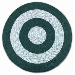 Oboustranný koberec Omega zelený kruh, Velikosti 70x70cm