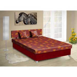 Nabytekmorava Levná postel s úložným prostorem Mars 200x120 Barva: bordo/53325-6-1023