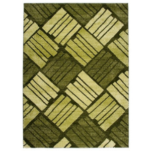 Luxusní kusový koberec Dlažba zelený, Velikosti 60x100cm