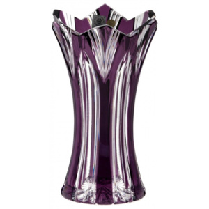 Váza Lotos II, barva fialová, výška 205 mm