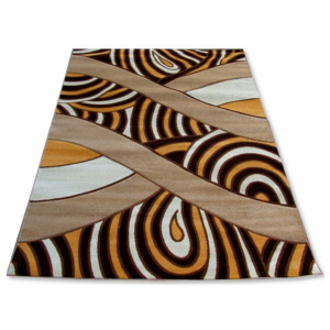 Kusový koberec Abstraktní hnědý, Velikosti 120x170cm