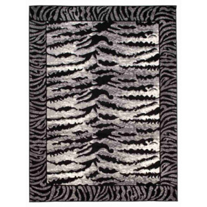 Kusový koberec PP Afro černý, Velikosti 80x150cm