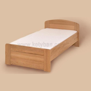 Dřevěná postel Pavla s rovným čelem 200x200 Dub