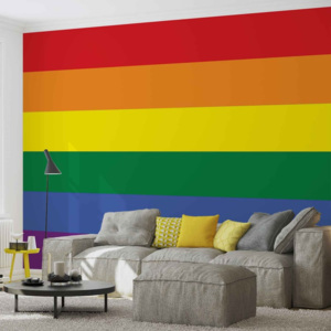 Fototapeta, Tapeta Duhová vlajka - Gay Pride, (211 x 90 cm)