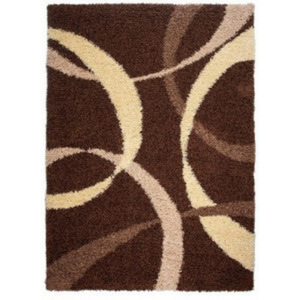 Kusový koberec Shaggy Luna Basileo hnědý, Velikosti 80x150cm