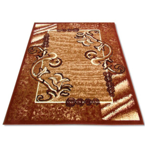 Kusový koberec PP Písečné duny hnědý, Velikosti 100x200cm