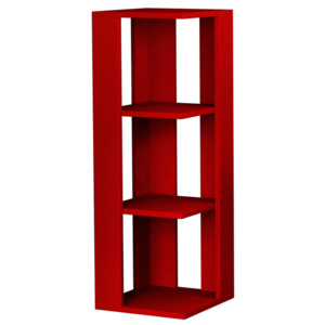 Červená rohová knihovna Mobito Design Nati