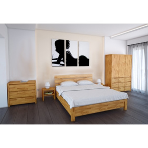 Dřevěná postel Santé 35 200x100 Dub