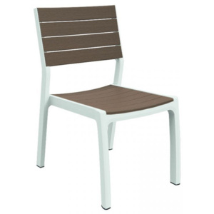 Designová zahradní židle HARMONY - bílé + cappuchino - OEM R35569