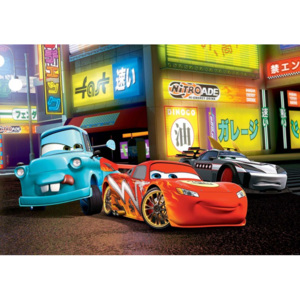Fototapeta, Tapeta Disney Cars Blesk McQueen, (416 x 254 cm)