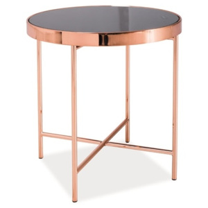 Kulatý konferenční stolek v měděné barvě typ C KN138