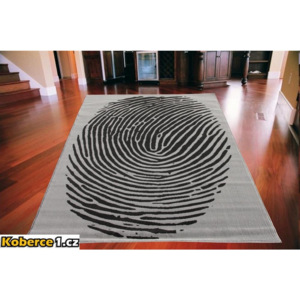 Kusový koberec PP Otisk šedý, Velikosti 160x225cm