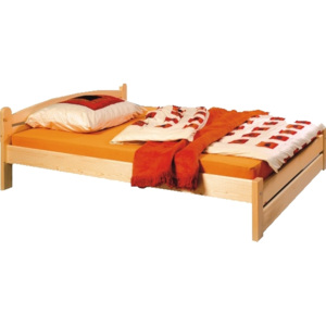 Dřevěná postel Thorsten - nízké čelo 200x90 Smrk