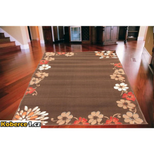 Kusový koberec PP Daisy hnědý, Velikosti 120x170cm