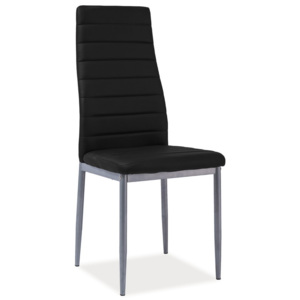 Moderní jídelní čalouněná židle v černé barvě typ 261 KN170