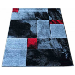 Kusový koberec Piko šedočervený, Velikosti 80x150cm
