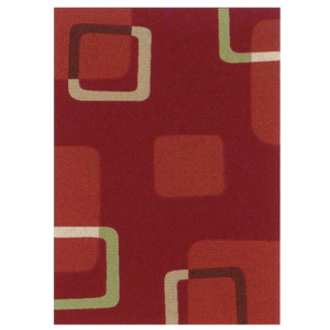 Kusový koberec Kostka červený, Velikosti 120x170cm