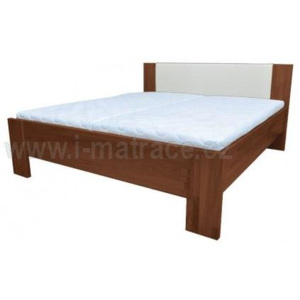 Dřevěná postel Nikoleta čalouněné čelo 200x140