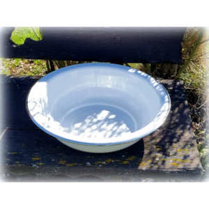 Plechový lavor bílý Retro 36 cm