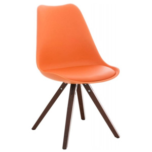 Jídelní židle Damian II., oranžová (Ořech) csv:181387309 DMQ