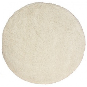 Kusový koberec Shaggy vlas 30 mm Fion bílý, Velikosti 67x67cm