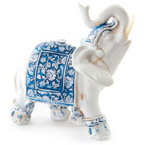Soška slon "BLUE" 11x5x11-resin
