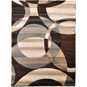 Kusový koberec Tupaca tmavě hnědý, Velikosti 60x100cm