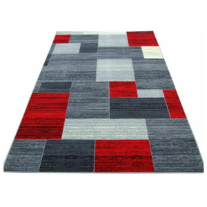 Kusový koberec PP Geoda červený, Velikosti 80x150cm
