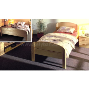 Dřevěná postel Berghen 200x120 Smrk
