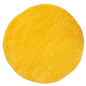 Kusový koberec Shaggy vlas 30 mm Fion žlutý, Velikosti 67x67cm