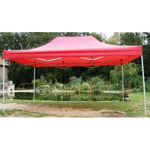 Zahradní párty stan CLASSIC nůžkový - 3 x 4,5 m červený - OEM JL40979