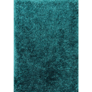 Kusový koberec Shaggy vlas 30 mm Fiono modrý, Velikosti 60x100cm