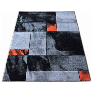 Kusový koberec Piko šedooranžový, Velikosti 80x150cm