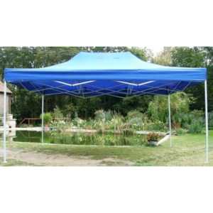 Zahradní párty stan CLASSIC nůžkový - 3 x 4,5 m modrý - OEM JL40980