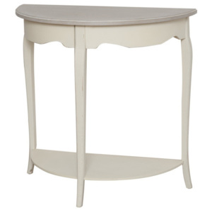 Krémový konzolový stolek z topolového dřeva Livin Hill Pesaro