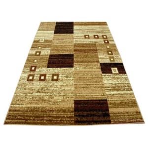 Kusový koberec PP Kostky béžový, Velikosti 50x90cm
