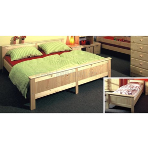 Dřevěná postel Anny přírodní 200x180 Smrk