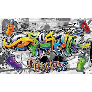 Fototapeta, Tapeta Graffiti Street Art, (211 x 90 cm)