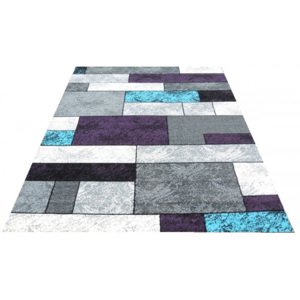 Kusový koberec PP Romba fialový, Velikosti 100x190cm