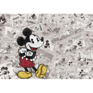 Fototapeta, Tapeta Disney - Mickey Mouse, vintage noviny, (152.5 x 104 cm)