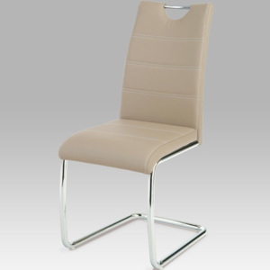 Jídelní židle WE-5076 CAP koženka cappuccino - Autronic