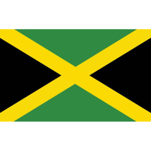 Fototapeta, Tapeta Vlajka Jamajka, (416 x 254 cm)