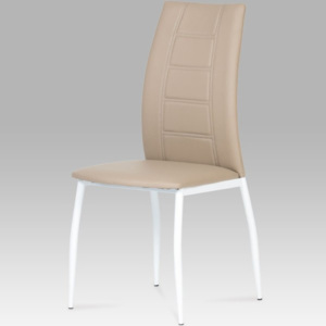 Jídelní židle AC-1195 CAP koženka cappuccino - Autronic