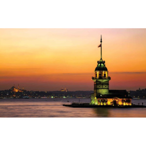Fototapeta, Tapeta Istanbul východ slunce, (368 x 254 cm)