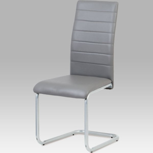 Jídelní židle DCL-102 GREY koženka šedá - Autronic